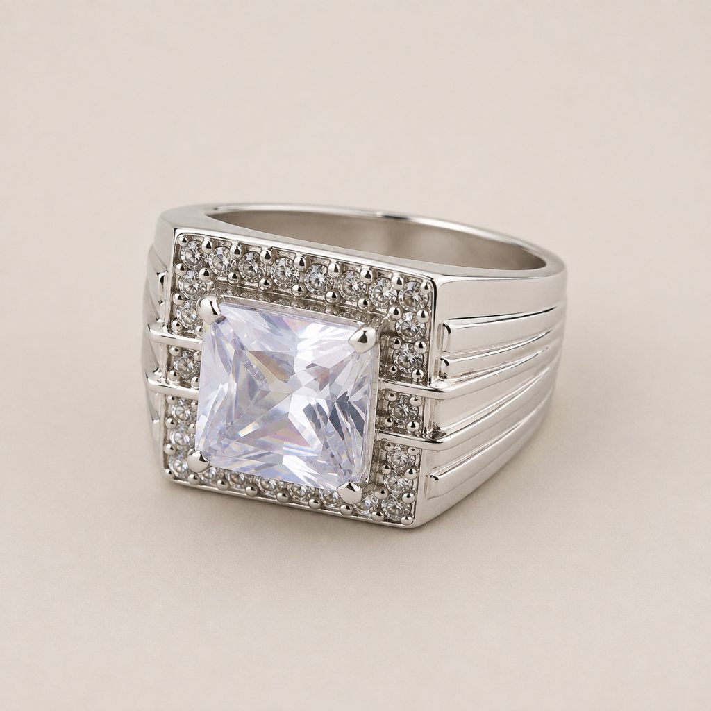 YOBEL-CINCIN PRIA GEOMETRIS SOLITAIRE BERLIAN SILVER [72000347]