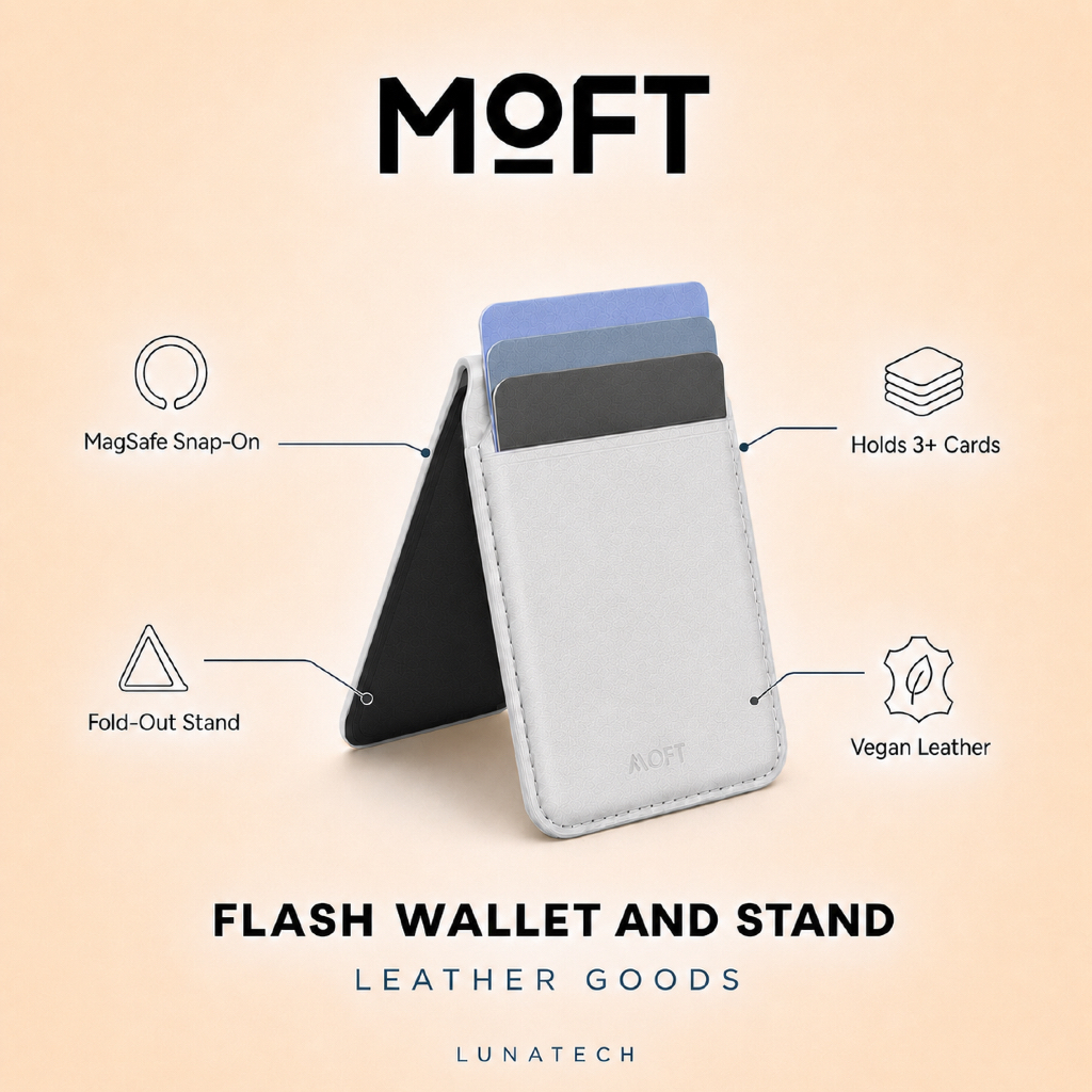 MOFT Flash Wallet & Stand MOVAS MagSafe Dompet Magnet HP Stand HP Dudukan HP Premium