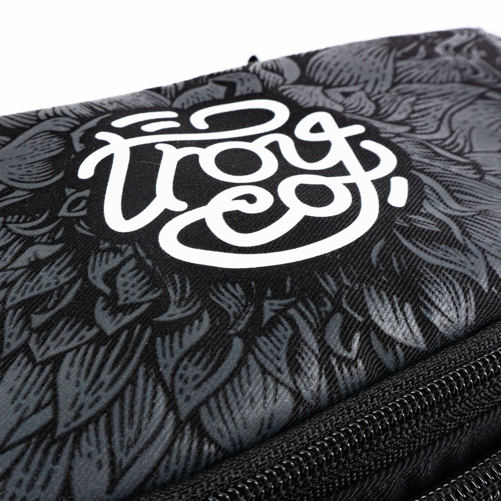 Troy Company Waistbag Black Dark Bloom - Tas Pinggang Selempang Hitam WB 3703