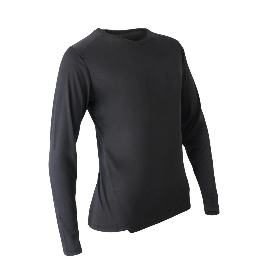 Decathlon Kalenji Baju Lari Wanita Run 100 Sun Protect - Hitam - 8380664