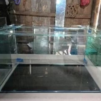 Aquarium Kaca 50x30x30cm 5mm Tebal Untuk Aquascape Channa Polos
