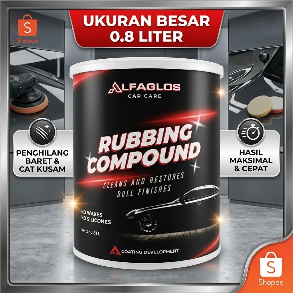 Rubbing Compound Kompon Alfa Car Care 0.8L