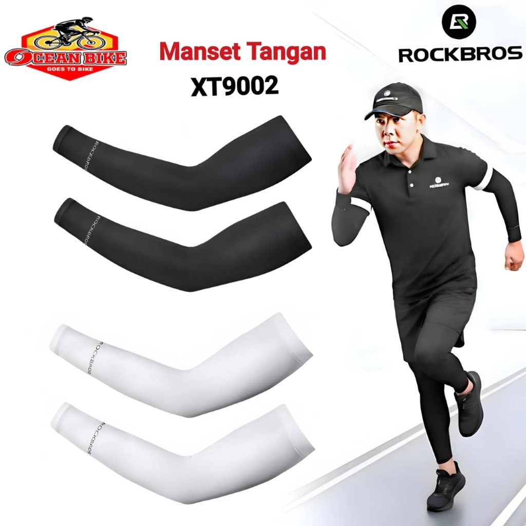 ROCKBROS Manset Tangan Sepeda Motor Cycling Arm Sleeve Pria Wanita Multifungsi Outdoor Sport XT9002