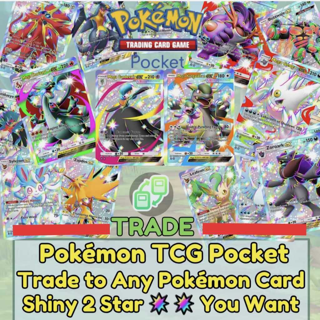 Pokemon TCG Pocket Trading Trade Shiny Collection 2 Diamond or Other (Request) BACA DESKRIPSI