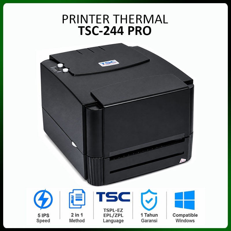 TSC Printer Thermal Barcode Tsc tpp 244 pro - Garansi Resmi 1 Tahun