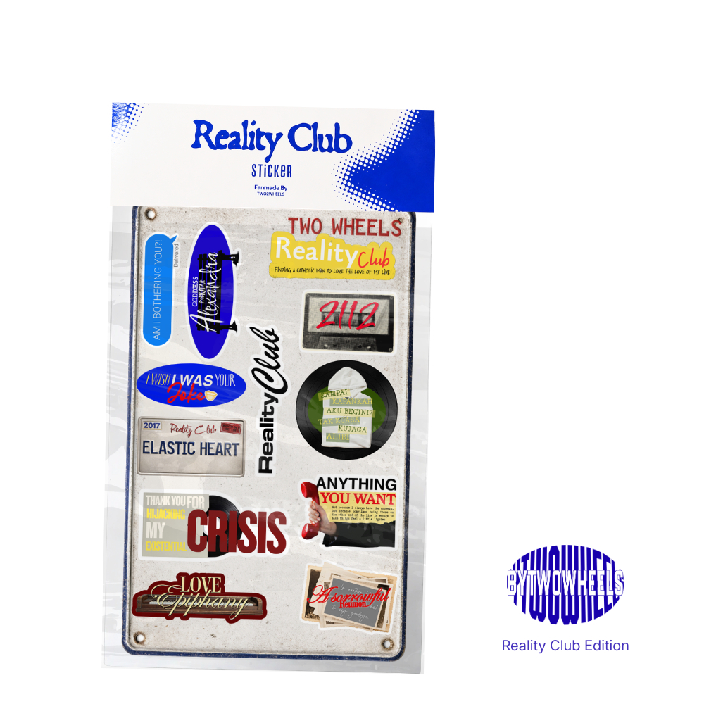 12 PCS STIKER REALITY CLUB/FANMADE/STIKER LAMINASI HIGH QUALITY