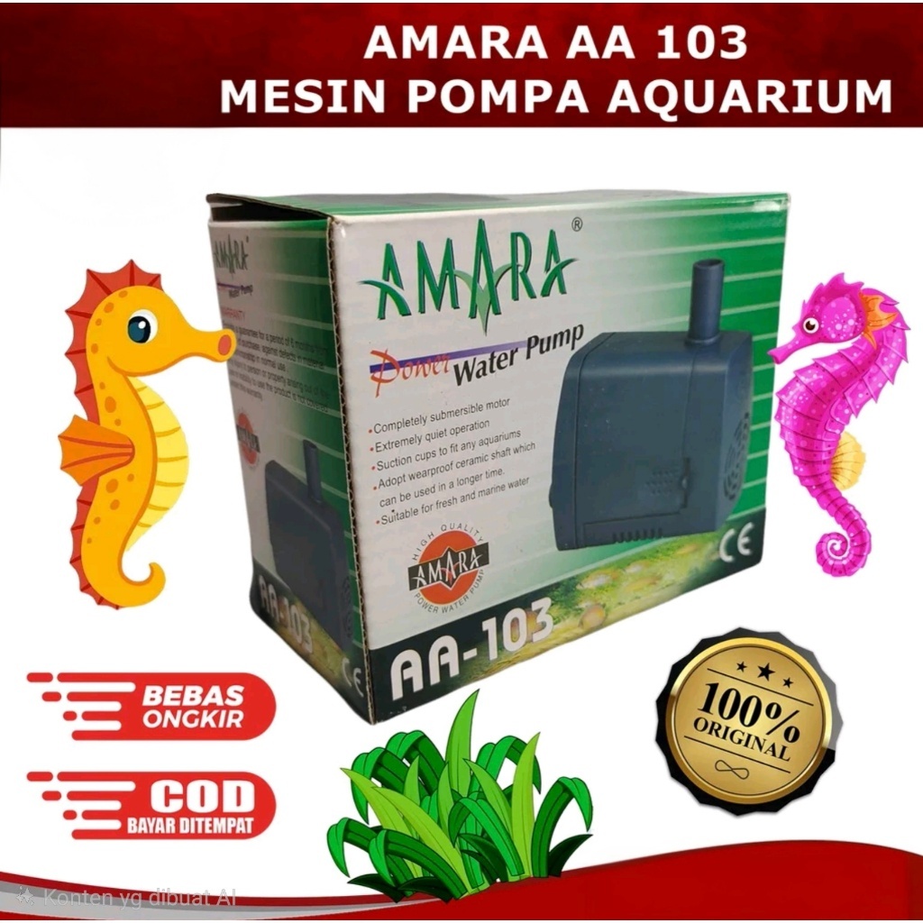 AMARA AA103 AA 103 Mesin Pompa Air Celup Pompa Kolam Aquarium
