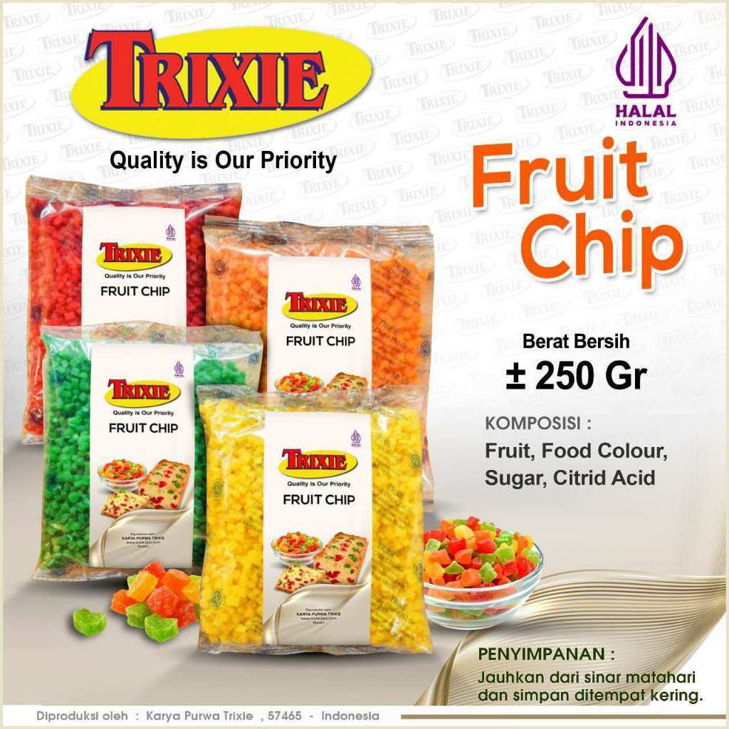 Sukade Mix 250gr - Bahan Baking, Topping Kue, dan Isian Roti Trixie Sukade 250g – Manisan Buah / Fru