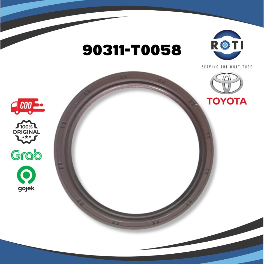 SEAL KRUK AS BELAKANG INNOVA / FORTUNER / HILUX / HIACE TOYOTA 90311-T0058 ORIGINAL