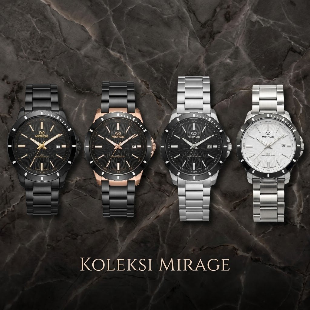 JAM TANGAN Pria Mirage 8911/8549 Original