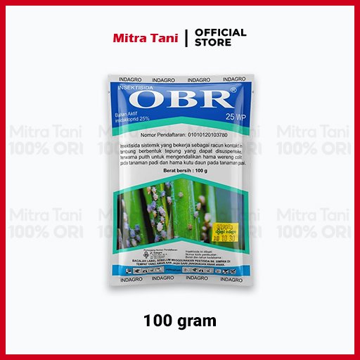 OBR 25 WP Insektisida Pembasmi Oteng Oteng dan Kutu Kebul Original 100 Gram