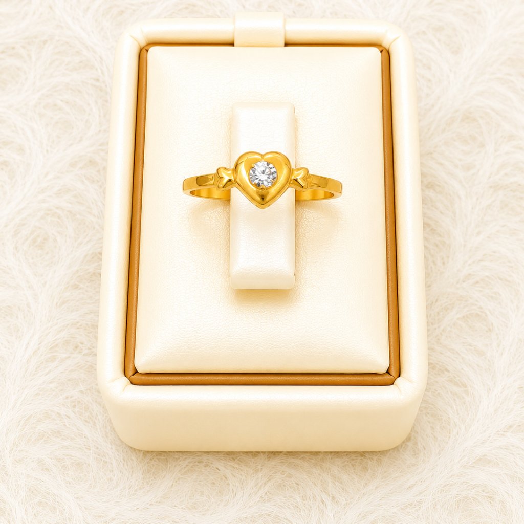 cincin setengah gram emas muda love berbagai mata