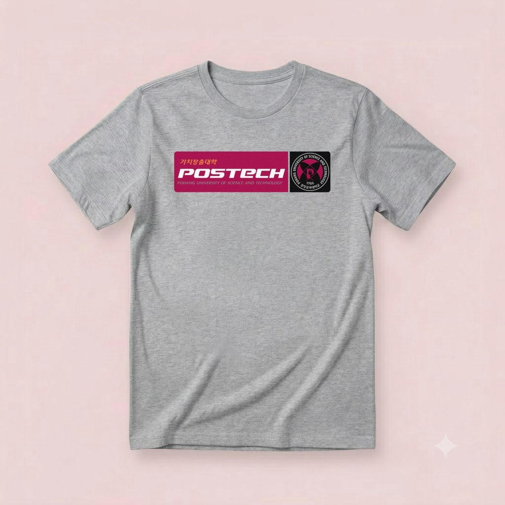 Kaos POSTECH Pohang University South Korea Unisex Cotton Combad Premium T-SHIRT
