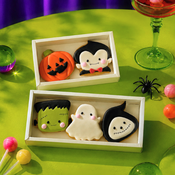 Sharing Box Halloween Cookies – (isi 2-3 cookies) Kukis Halloween / Kue Halloween / Icing Cookies / 
