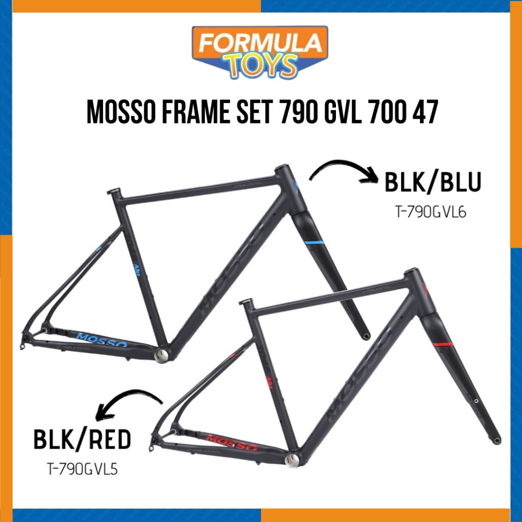 FRAME/RANGKA SEPEDA GRAVEL MOSSO FRAME SET 790 GVL 700 SIZE 47 ALLOY