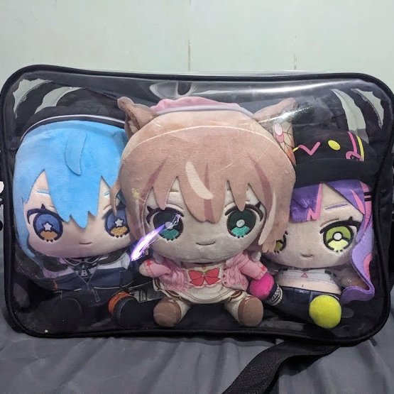 Tas Itabag Anime Transparan Tas boneka Nui, Chibigurumi Tas Selempang