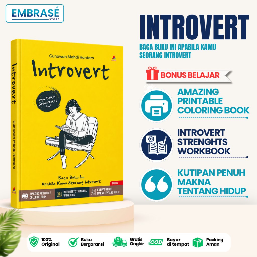 Buku Introvert : baca buku ini apabila kamu seorang introvert -Embrase