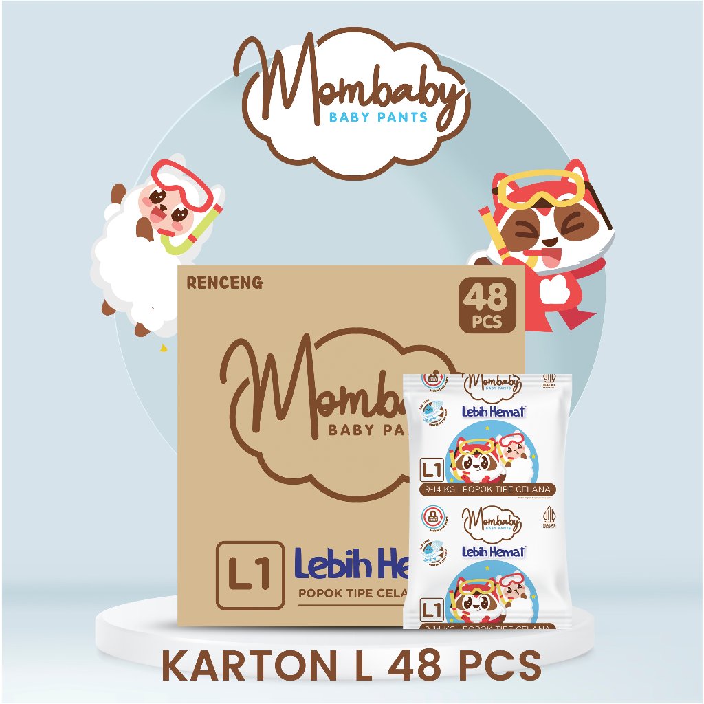 MOMBABY - Diapers Celana L 48 Pcs - Sachet