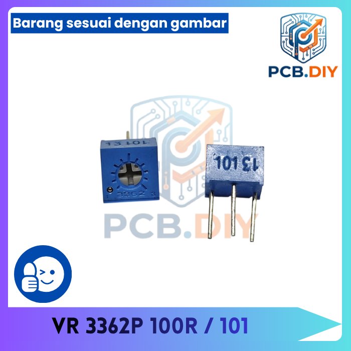 3362P trimpot variabel resistor Presisi 100R 100r 101 3362 p 3362 P 101