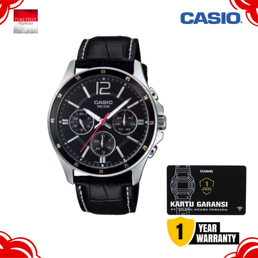CASIO DIGITAL MTP-1374L-1AVDF / CASIO DIGITAL MTP1374L-1AV ORIGINAL & GARANSI