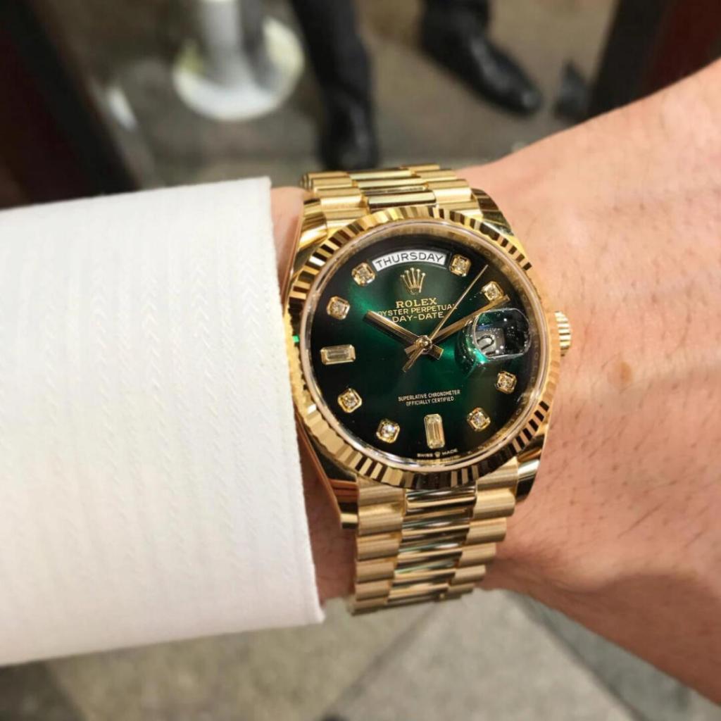 Recommended [100% Ori Baru Rolex Watch] 100% Original Jam Tangan Rolex Pria Rolex Day-Date Series