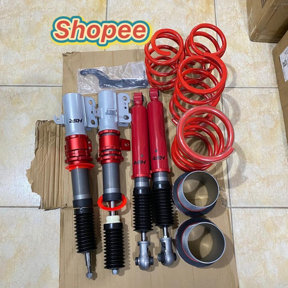 COILOVER HSR RED FRONT REAR TOYOTA CALYA/DAIHATSU SIGRA (CB15)