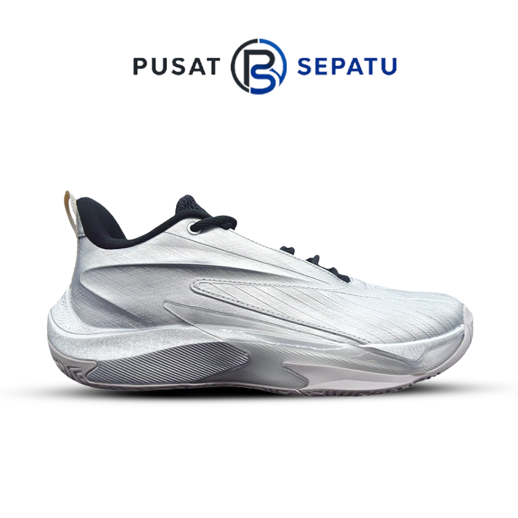 Pusat Sepatu - Sepatu Peak Tai-Chi Mastery 2 Silver Grey Black Men's Basketball Sport Shoes Sepatu O