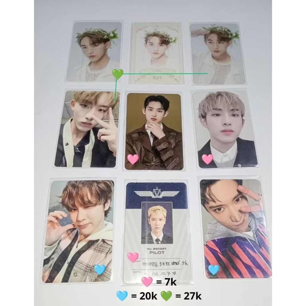 WTS Photocard WayV NCT | Ten SG 22 SMCU Express | Kun On My Youth | Winwin SG 23 Steampunk Resonance
