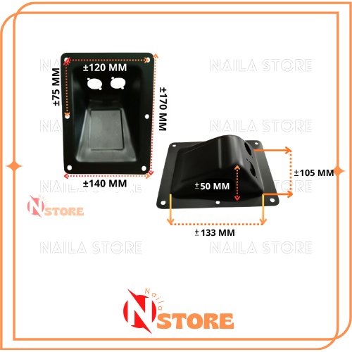 PLAT SPIKON CEKLONG BESI/PLAT SPIKON ISI 2 BESI/TERMINAL PLAT SPIKON BESI CEKLONG HITAM ELEGAN BERKU
