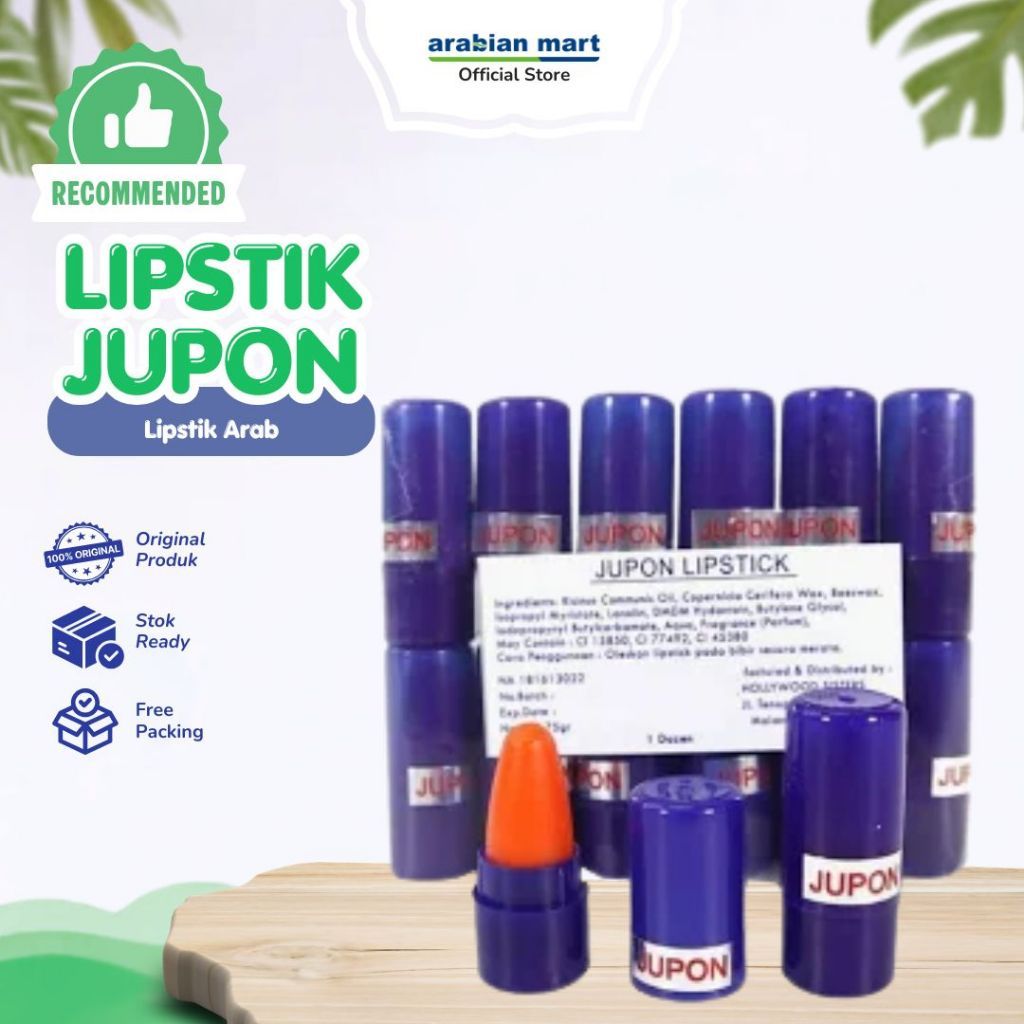 Lusinan Jupon Mini Lipstick Original Lipstik Jupon BPOM