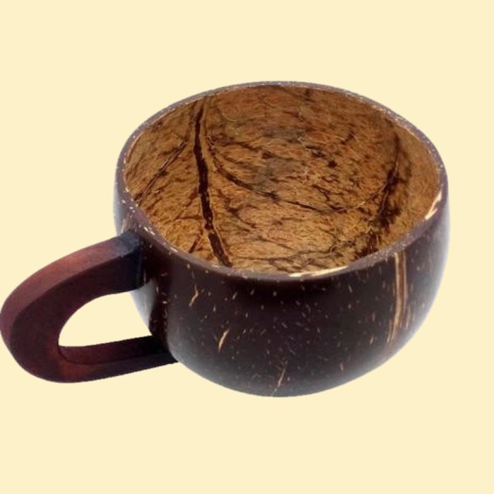 Gelas batok kelapa/Cangkir batok kelapa tradisional