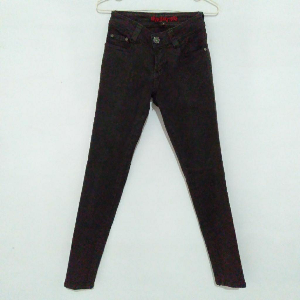 [Preloved] Celana Vivo Jeans 1998 Warna Mahogany (free gift random)