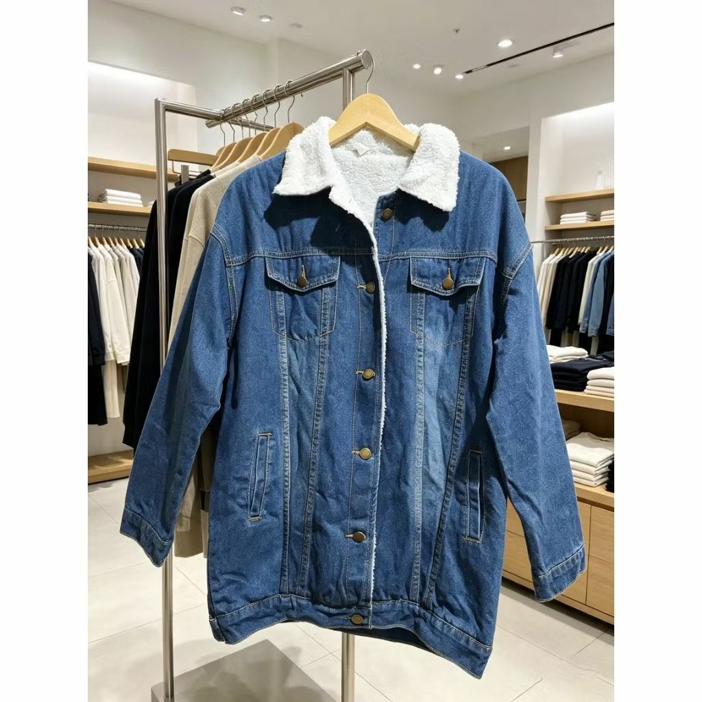JACKET WINTER DENIM SHERPA