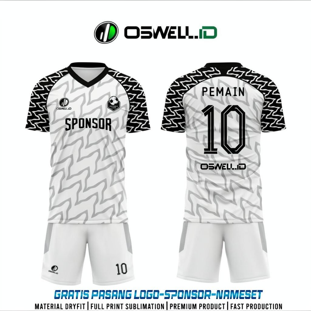 BAJU JERSEY FUTSAL DAN SEPAK BOLA FREE CUSTOM FULL PRINTING PREMIUM  [KODE OSWELL FO OS64]