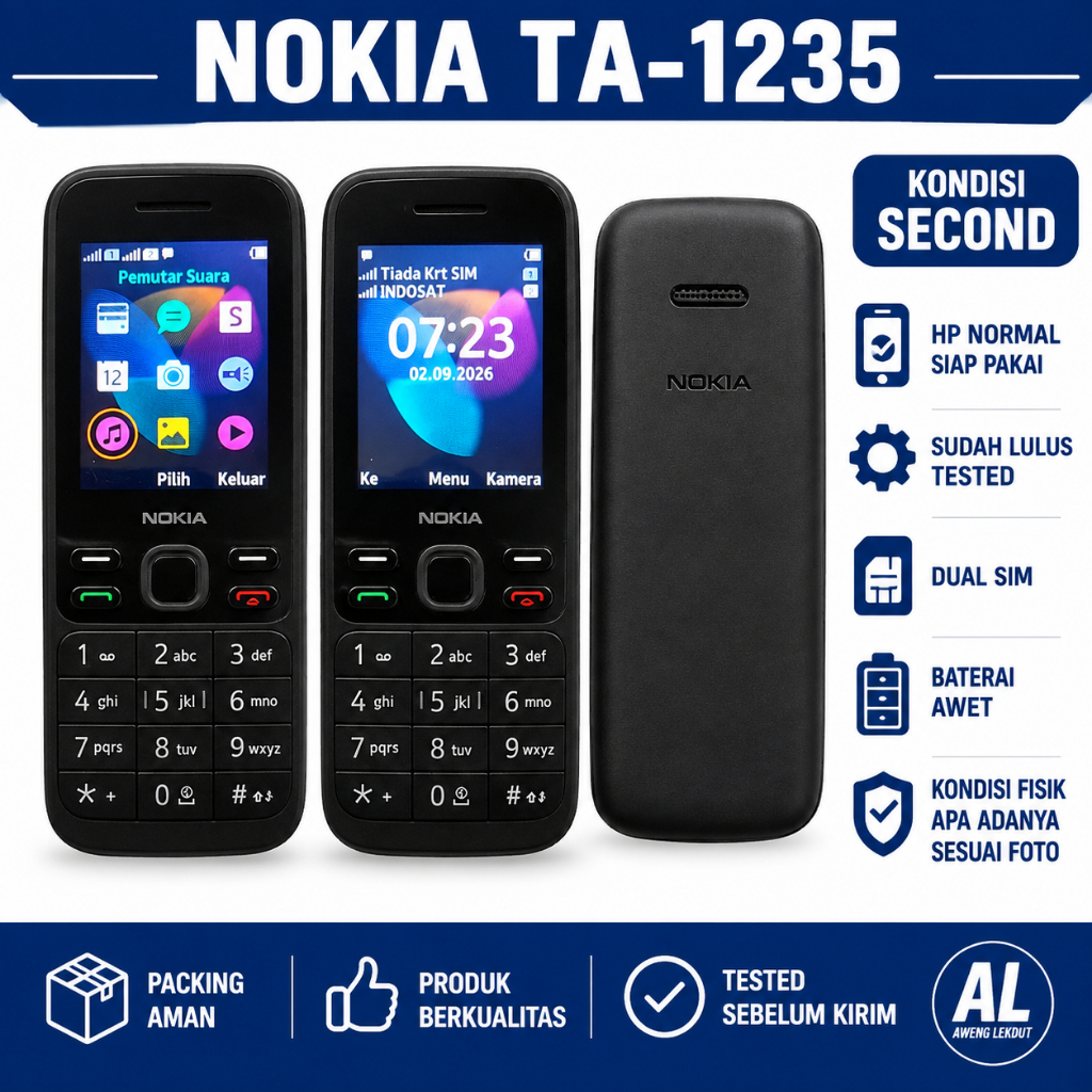 Nokia TA-1235 HP Nokia Second Dual SIM Normal Siap Pakai Tested
