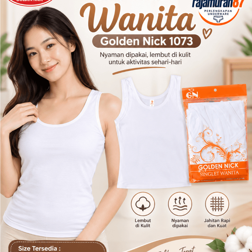 Singlet wanita Golden Nick AT 1073 || Tanktop wanita dewasa