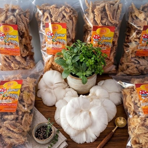 Keripik Jamur tiram crispy, Jamur Crispy