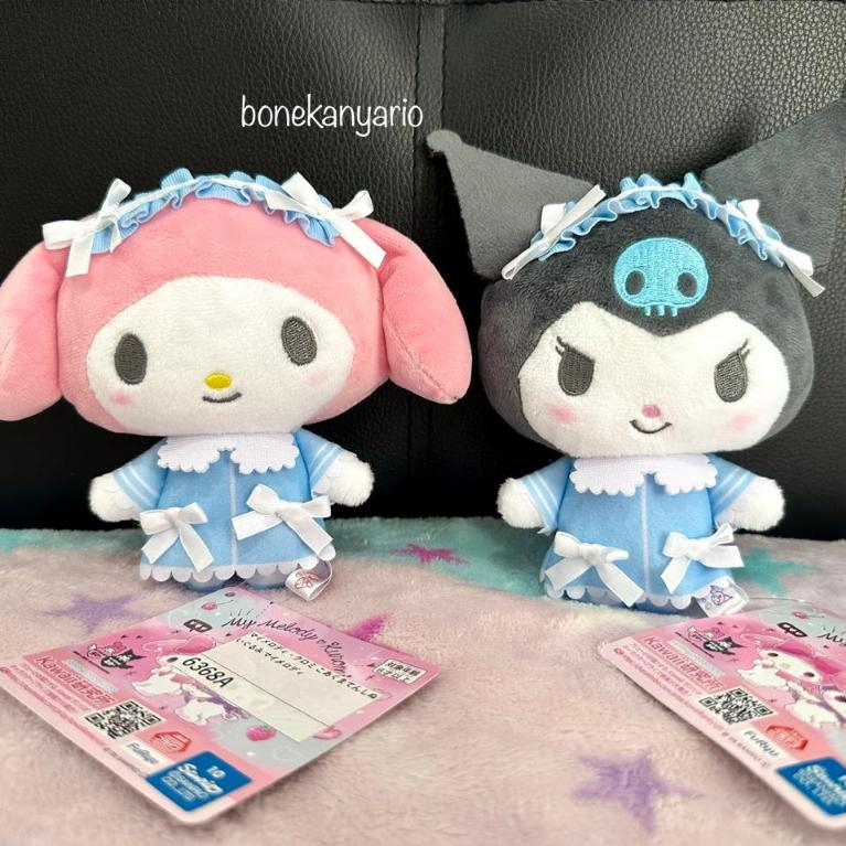 Boneka My Melody Kuromi Little Devil Angel Plush Original Sanrio Jepang Toreba Furyu Cinnamoroll