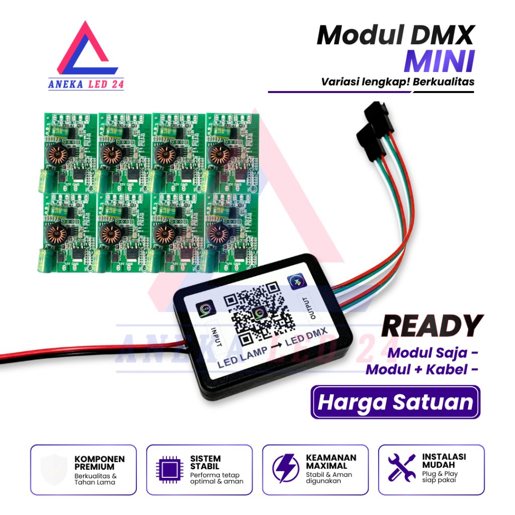 MODUL LED DMX MINI PCB MODUL ALIS LED KOLONG