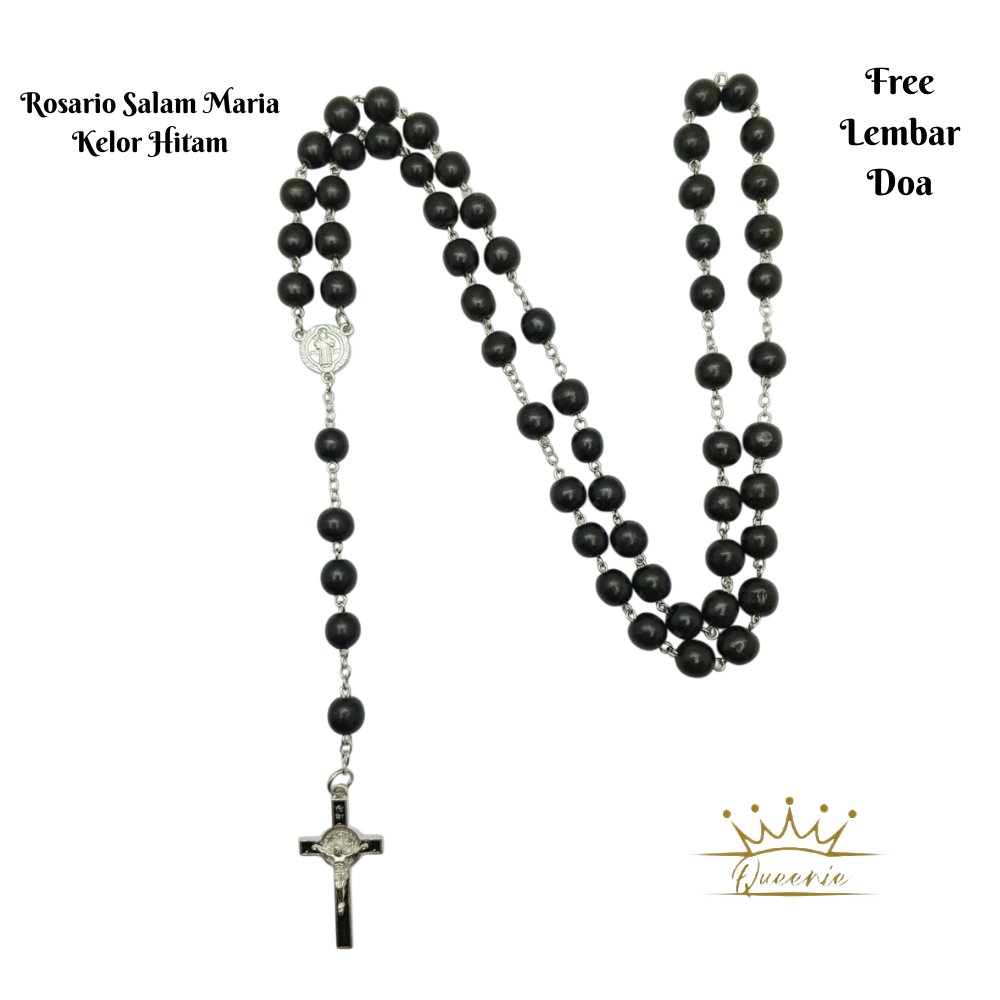Rosario Salam Maria | Rosario Kayu Kelor Hitam | Rosario Salam Maria | Free Lembar Doa