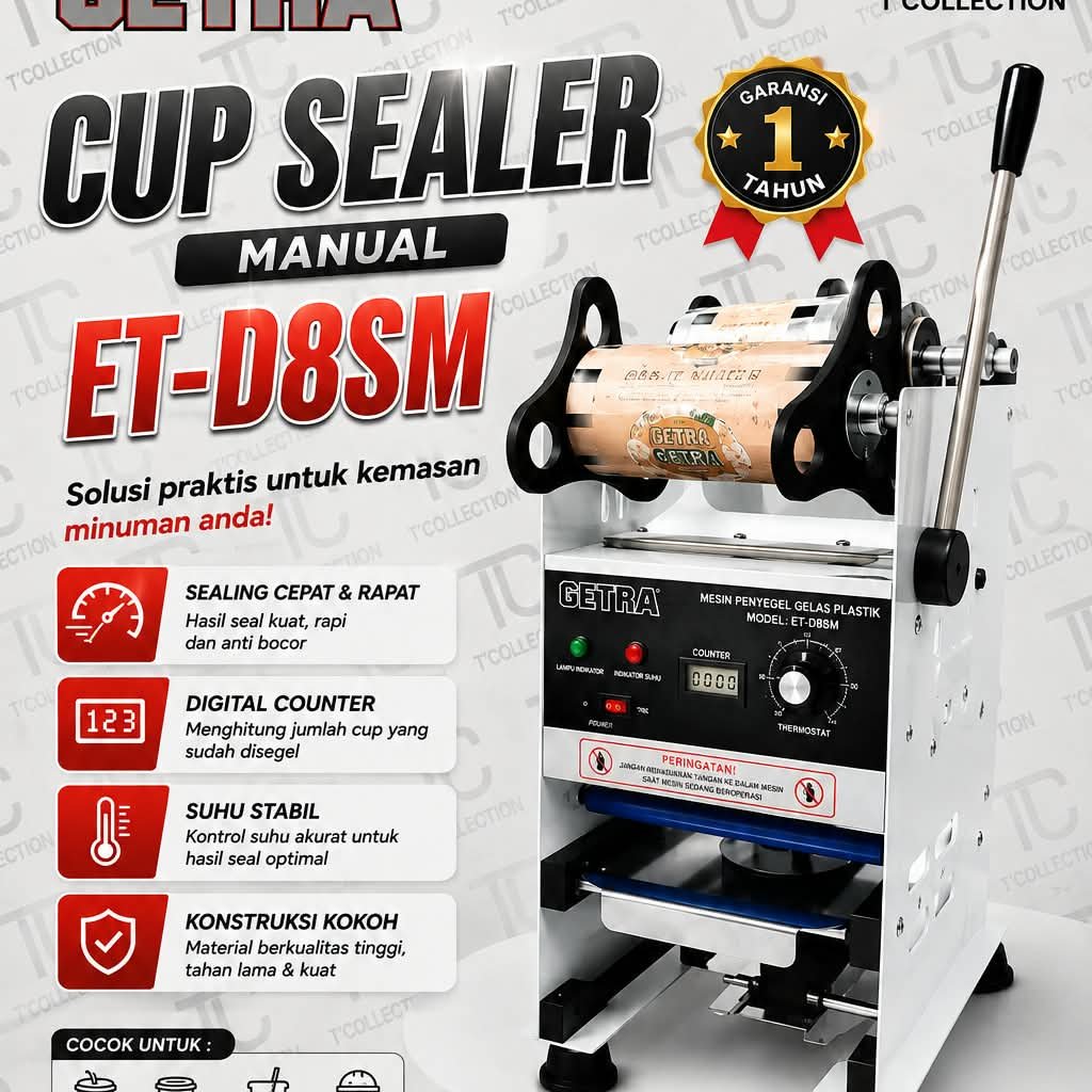 Mesin Cup Sealer Getra ET-D8SM 22 OZ