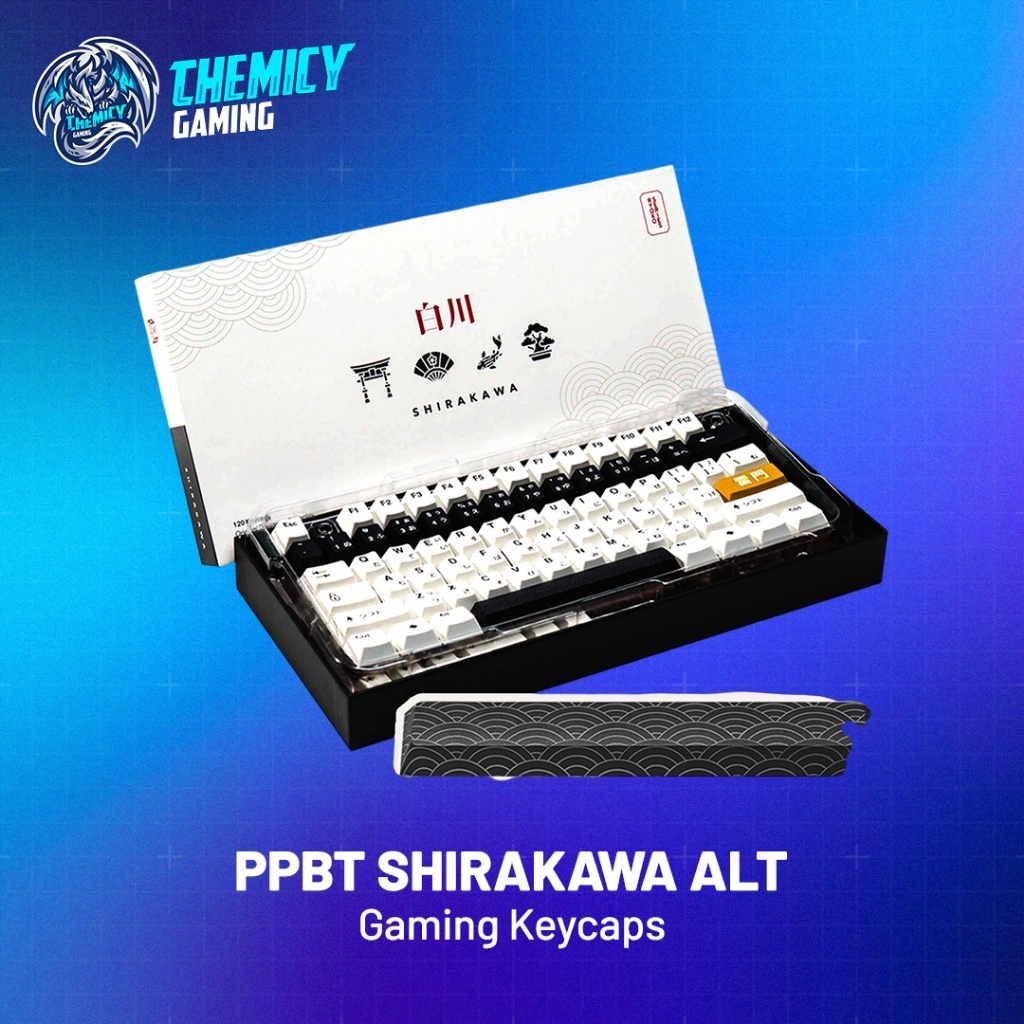 Press Play PPBT Shirakawa ALT PBT Dye-sub Keycaps 121 set Japanese Root Cherry Profile