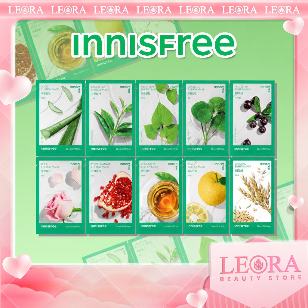 INNISFREE Squeeze Energy Mask 22ml - Masker Innisfree - Innisfree Sheet Mask