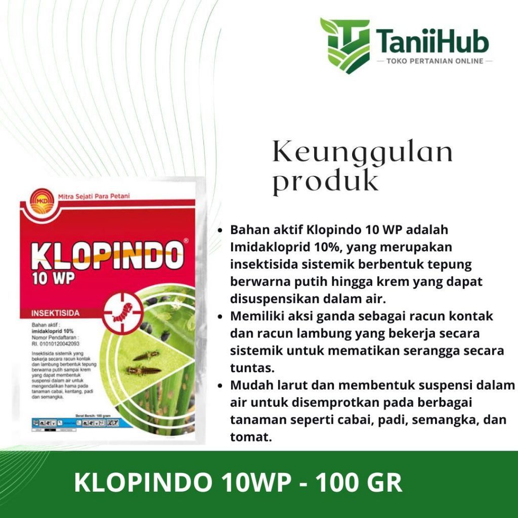 Klopindo 10WP 100gr Insektisida