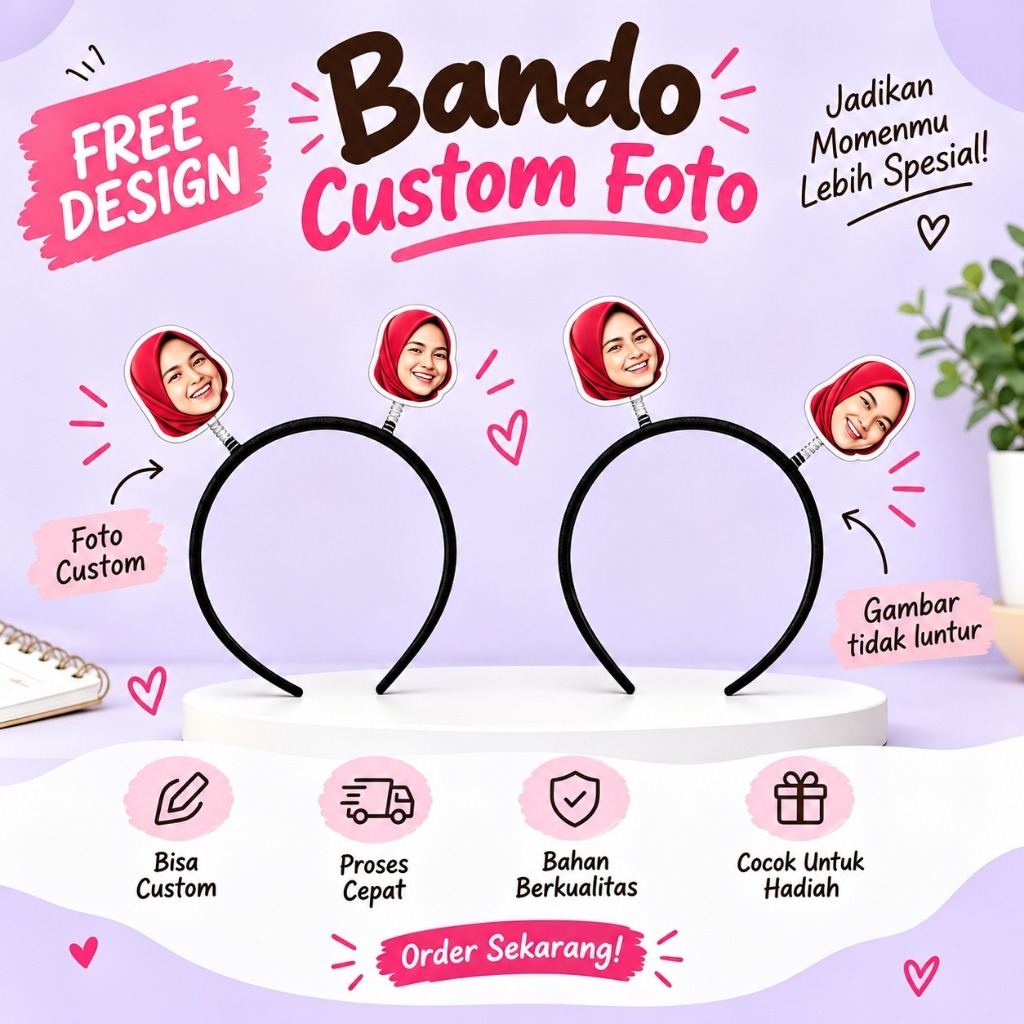 BANDO CUSTOM FOTO | BANDO TIUNG TIUNG BISA SATUAN MURAH DAN BERKUALITAS