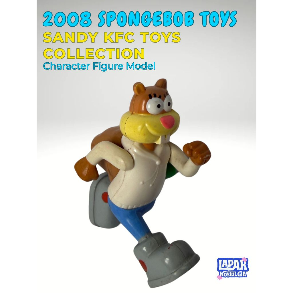 [SANDY CHEEKS] 2008 KFC TOYS SPONGEBOB SERIES