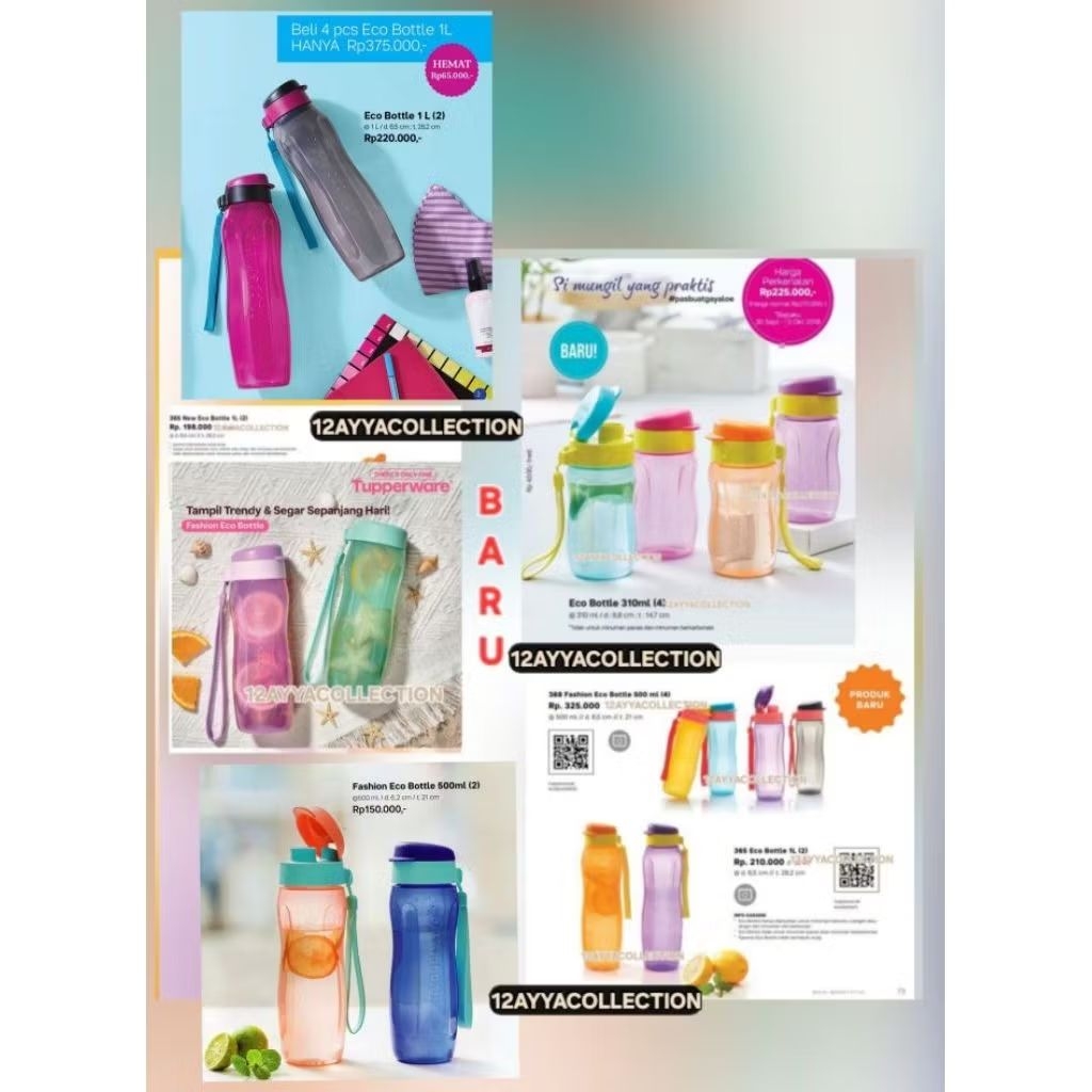 TUTUP // Eco Bottle 'FASHION' ~ Tupperware