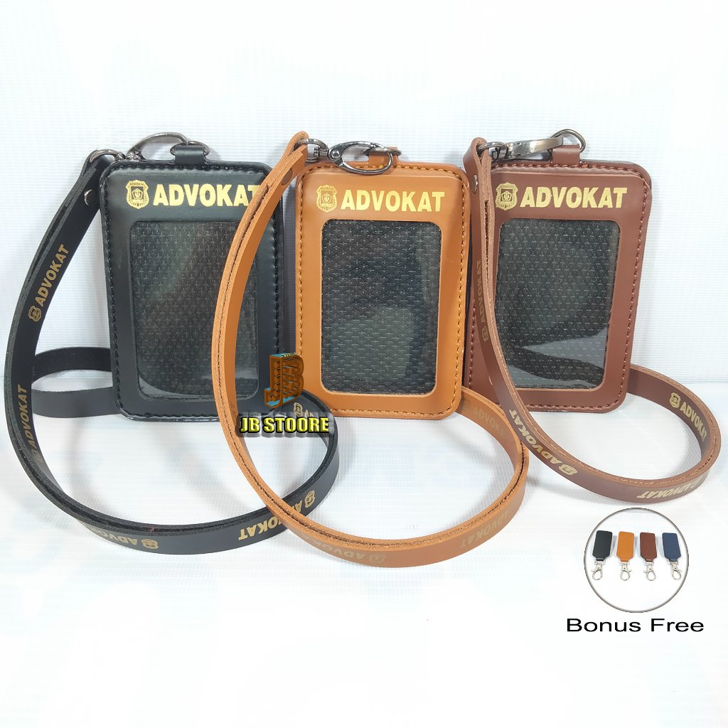 Tempat Id Card ADVOKAT Kulit / Id Card Holder Advokat Lawyer Lipat Saku / name tag advokat saku lipa