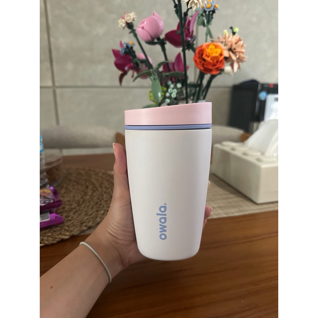Preloved OWALA Smoothsip Slider 12os Leakproof Coffee Tumbler 12Oz