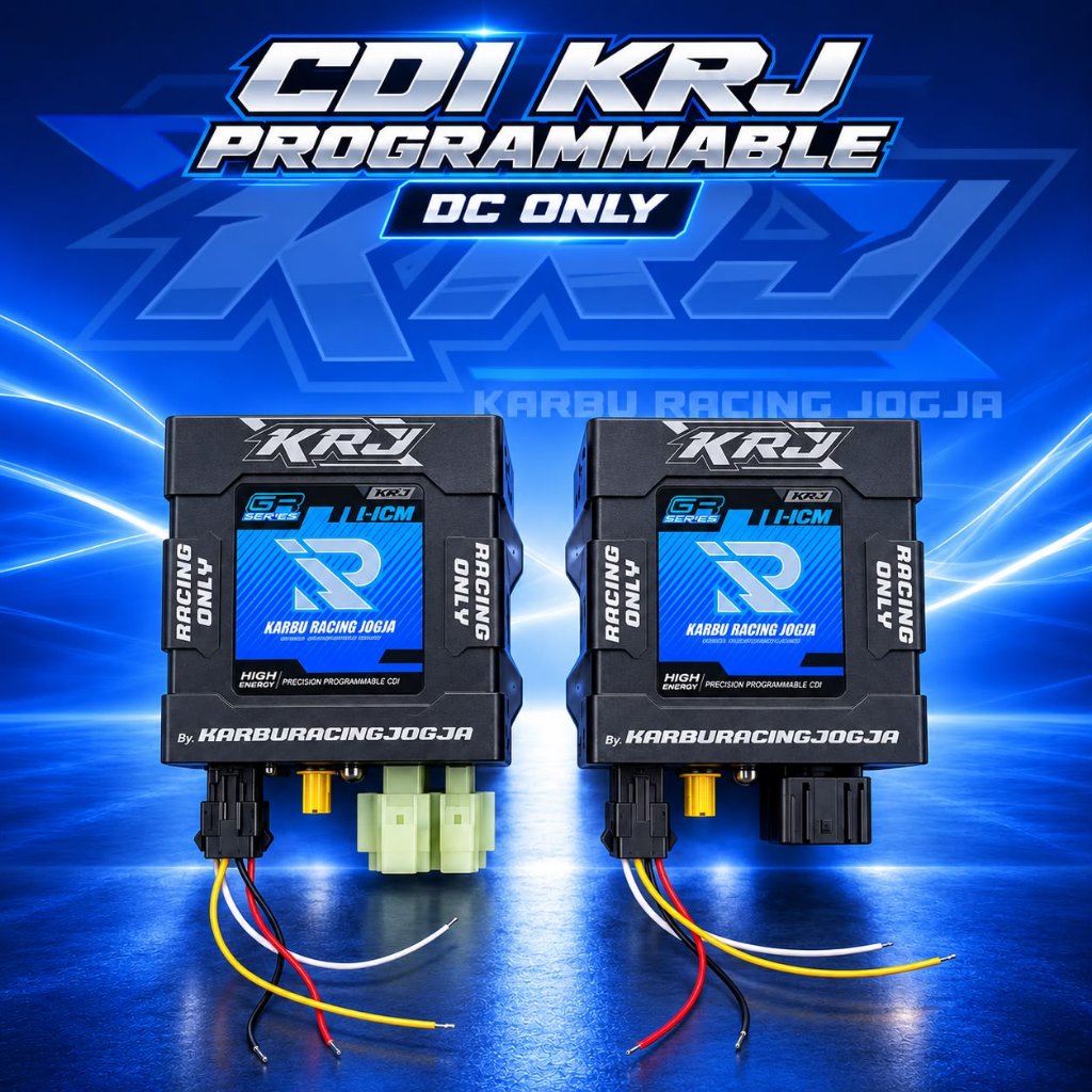 CDI KRJ PROGRAMMABLE PENGAPIAN DC - Tersedia SOCKET JUPITER Z , MIO , KLX , NINJA 2t , MEGAPRO , SHO